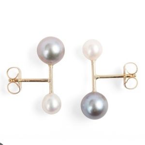 Majorette pearl earrings by Hortense | Catbird NYC